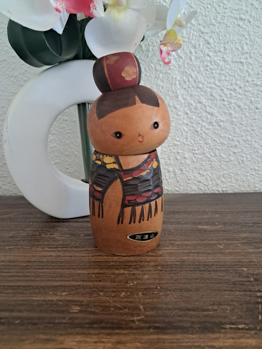 Rare Vintage Creative Kokeshi By Hiroe Fukushima