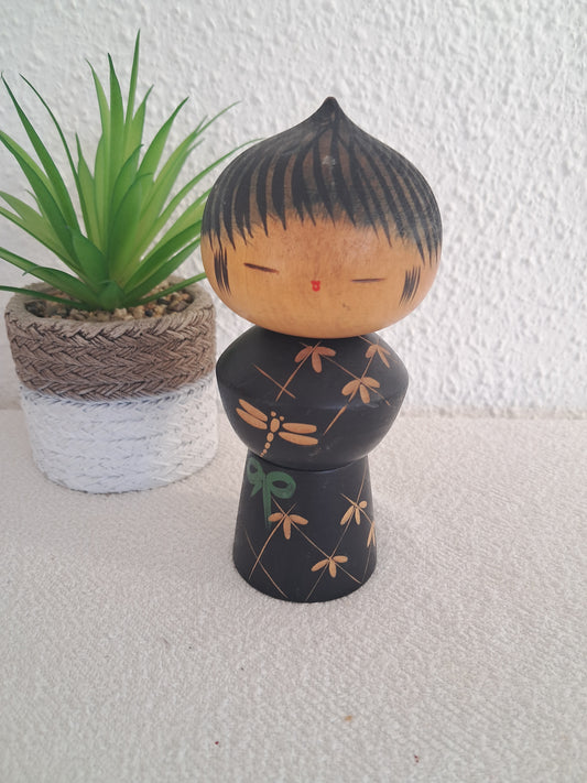 Creative kokeshi made by Yuji Kawase (1918-2002)