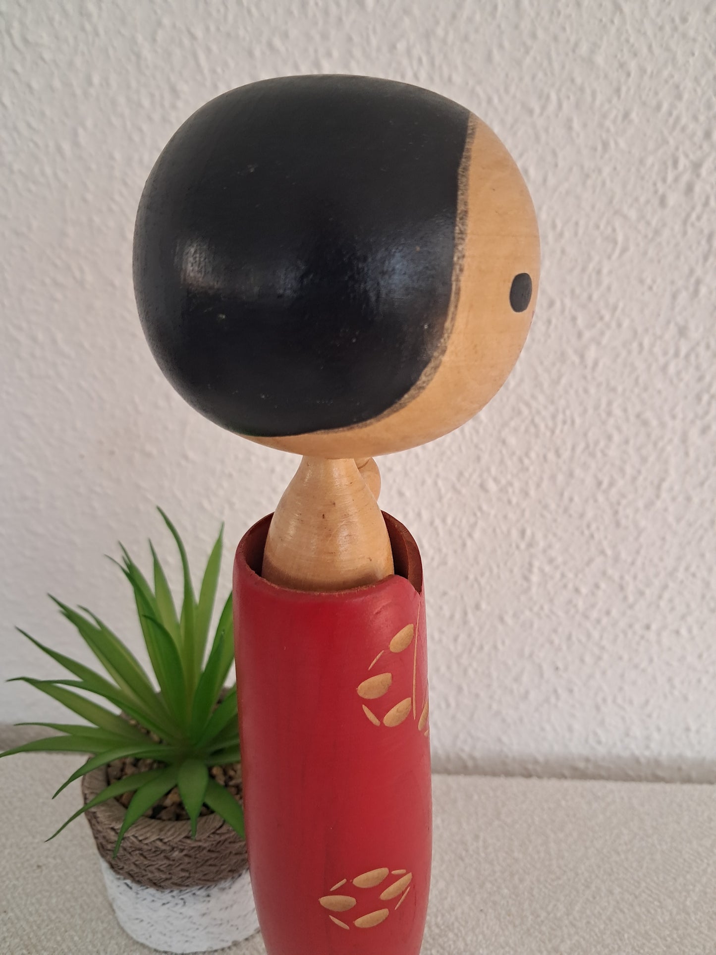 Vintage Creative Kokeshi with Ponytail by Eiko Shibata (1924-)