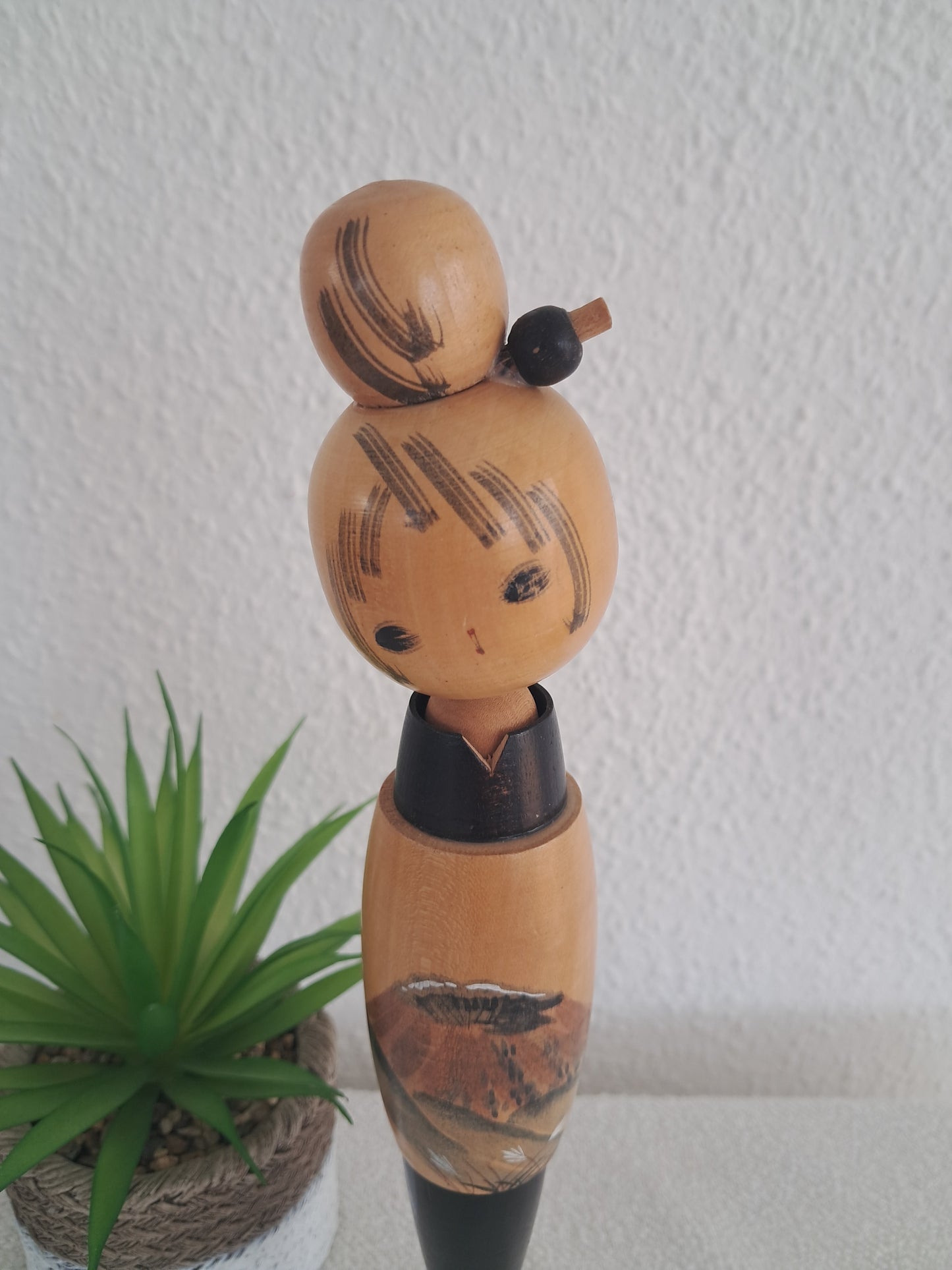 Vintage Sosaku kokeshi by Masami Kato (1925-)