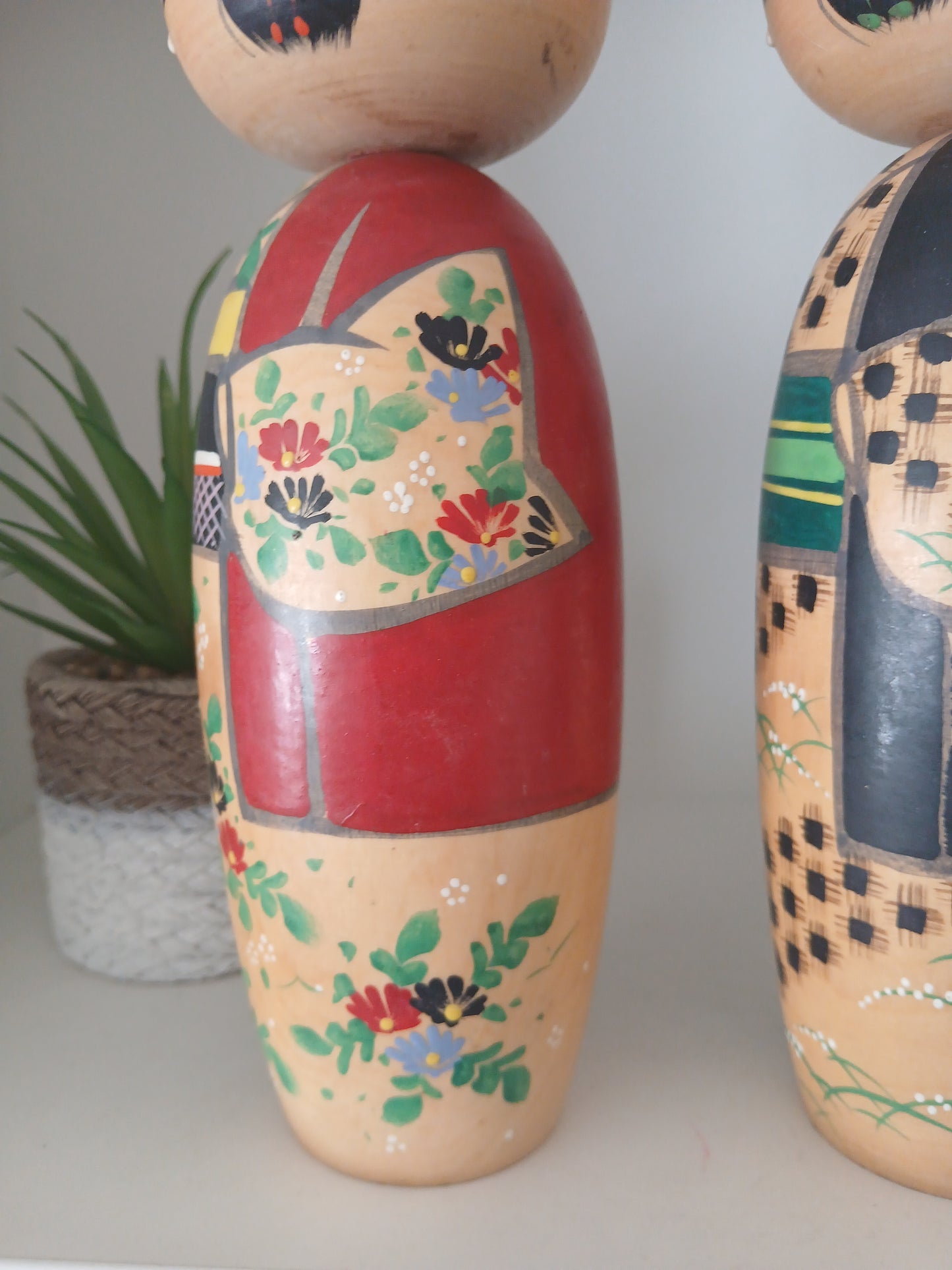 Vintage set of Donko kokeshi