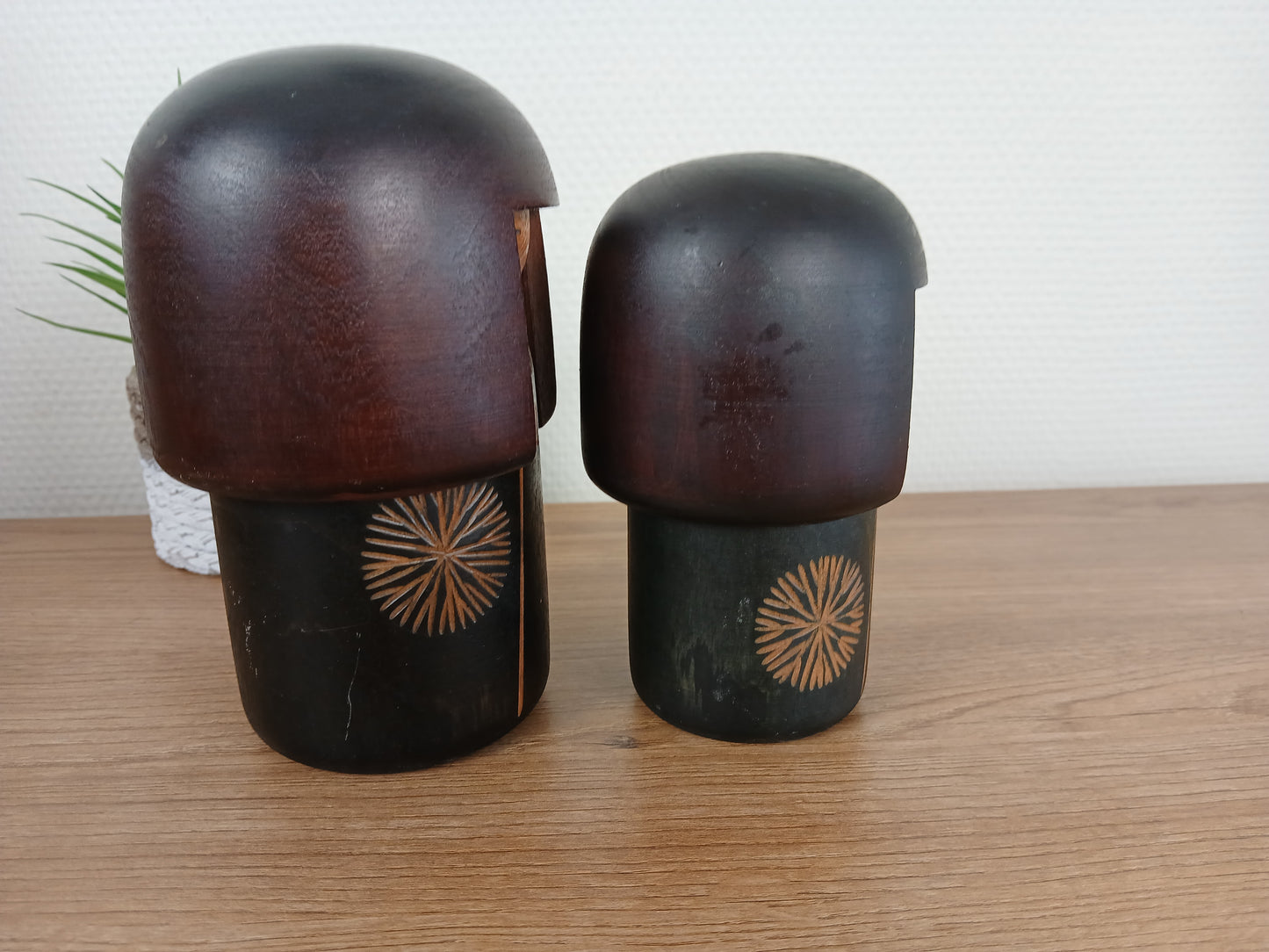 Vintage set Gumma Kokeshi by Sansaku Sekiguchi (1925-2018)