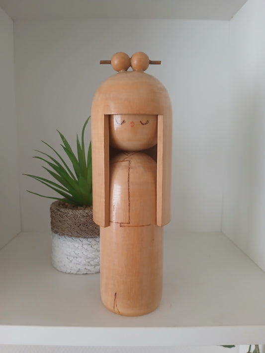 Rare creative kokeshi by Mitsuo