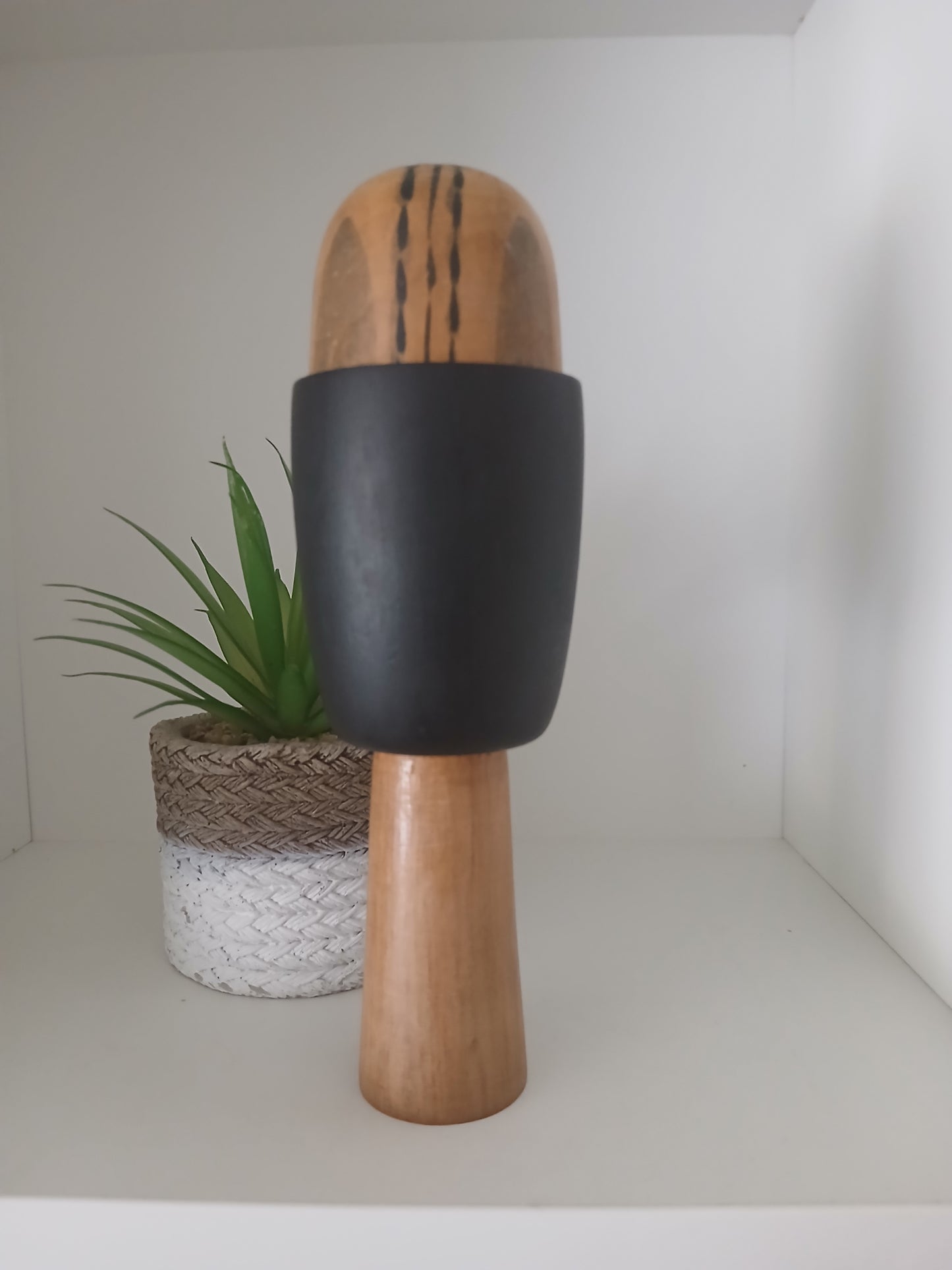 Rare Vintage Creative Kokeshi by renowned artisan Ikuyoshi Yokozuka