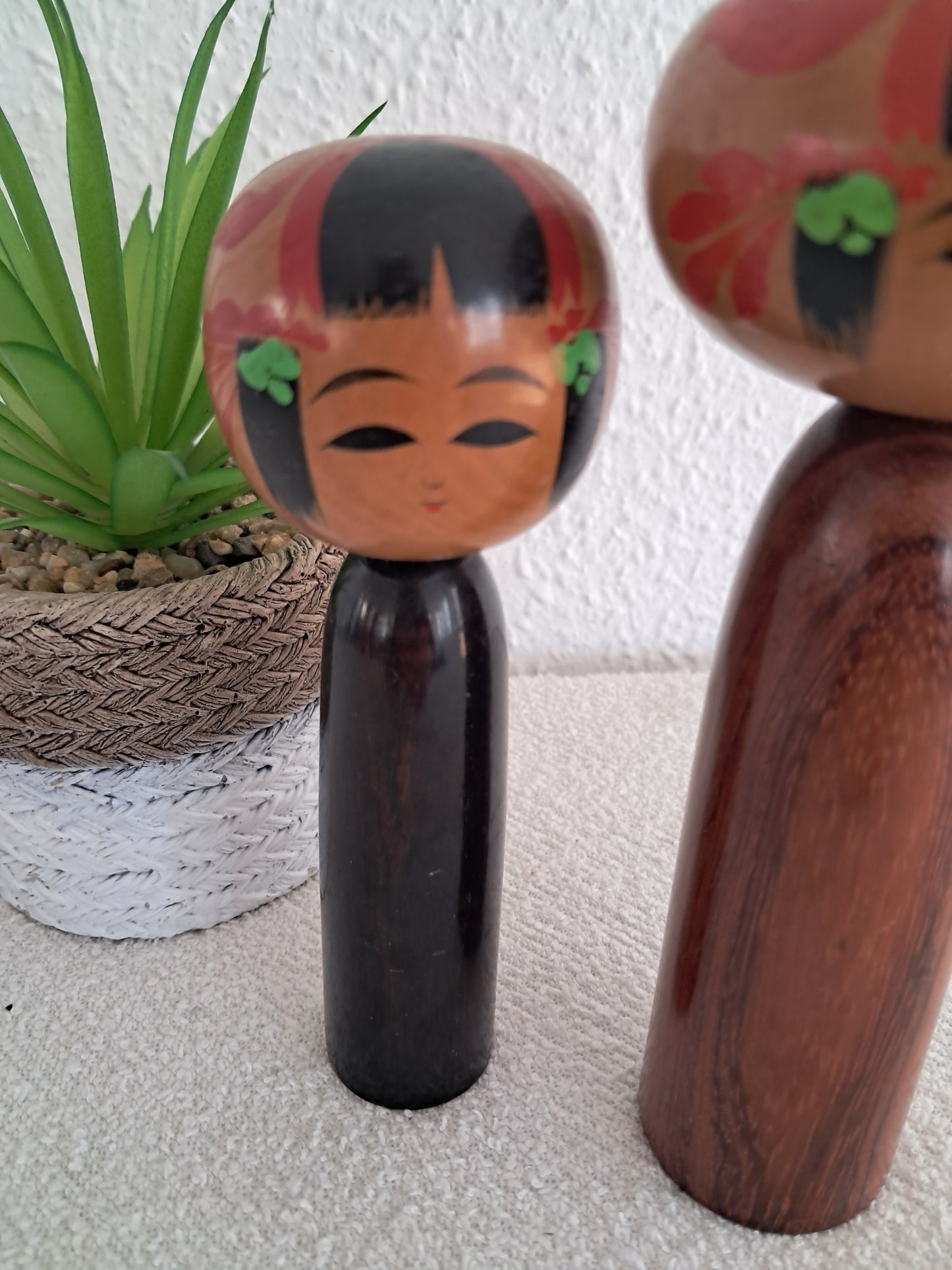 Set off two Rare Vintage Creative Kokeshi by Hitokura Masamkido