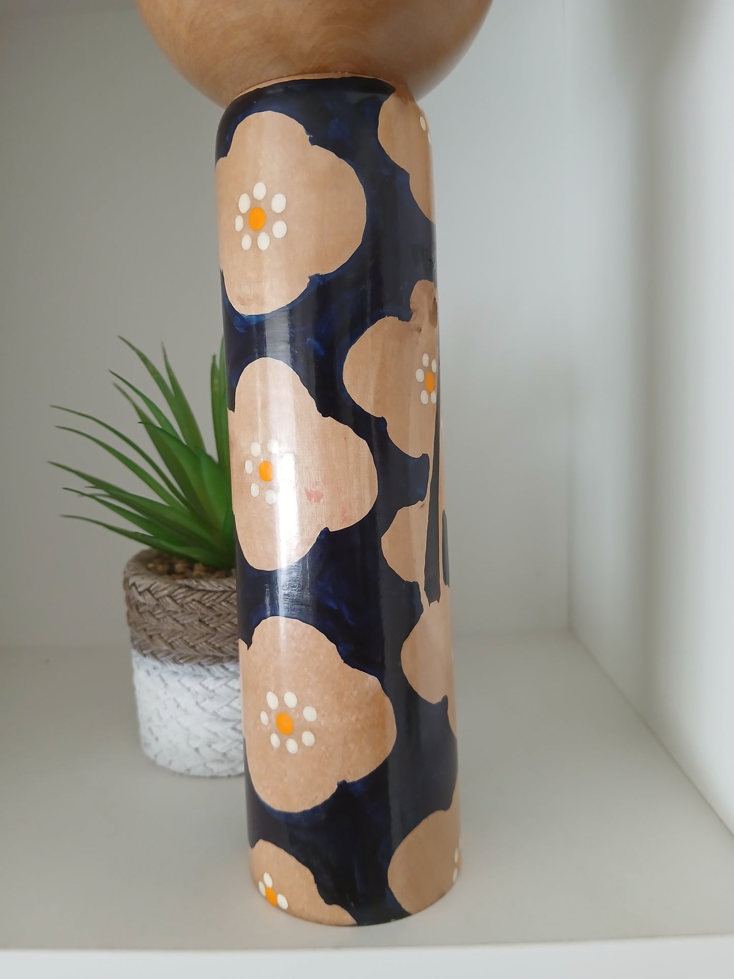 Vintage creative kokeshi by  Kiyohara Takao