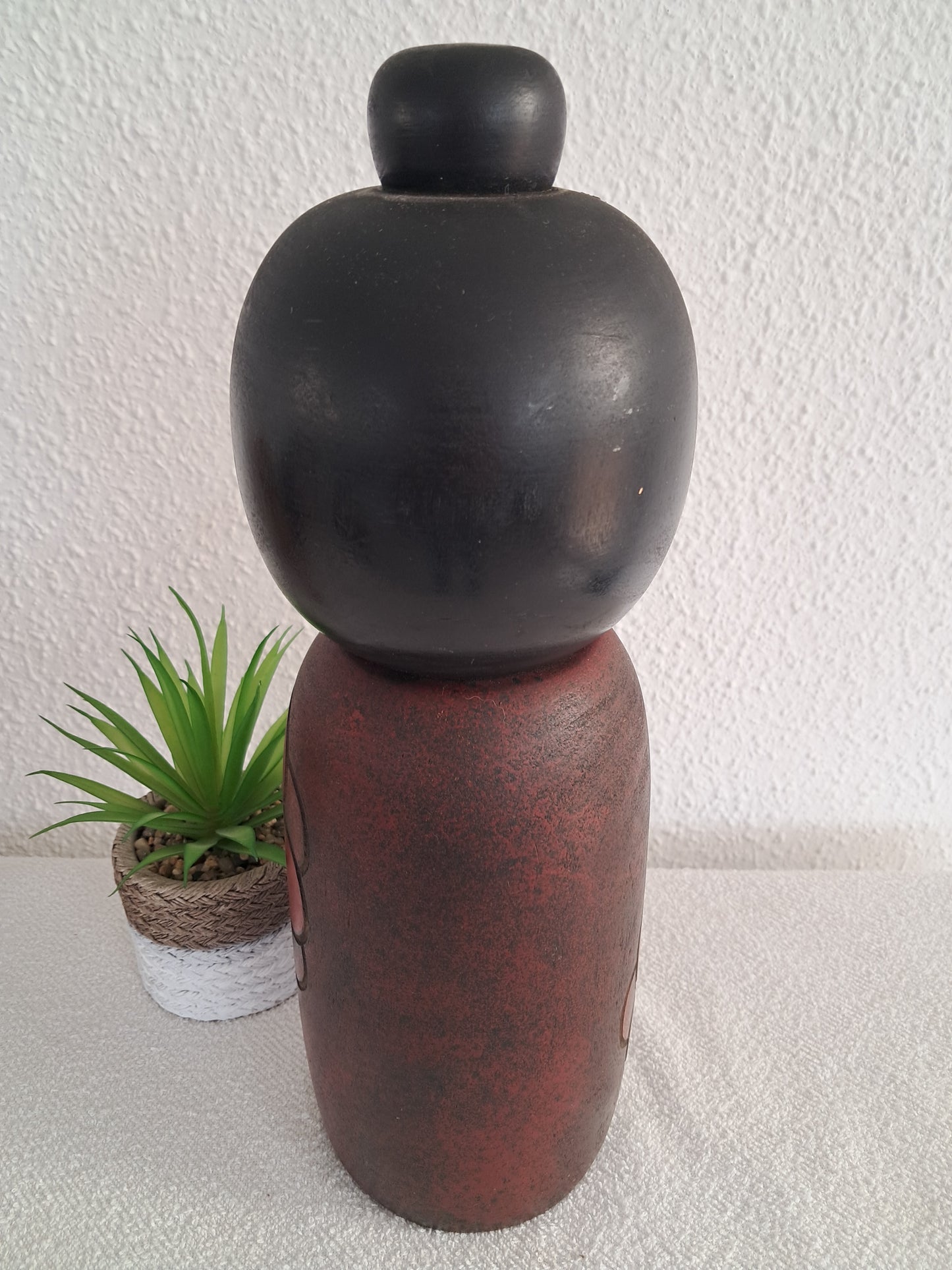 Big and chunky Sosaku kokeshi by Sato koson