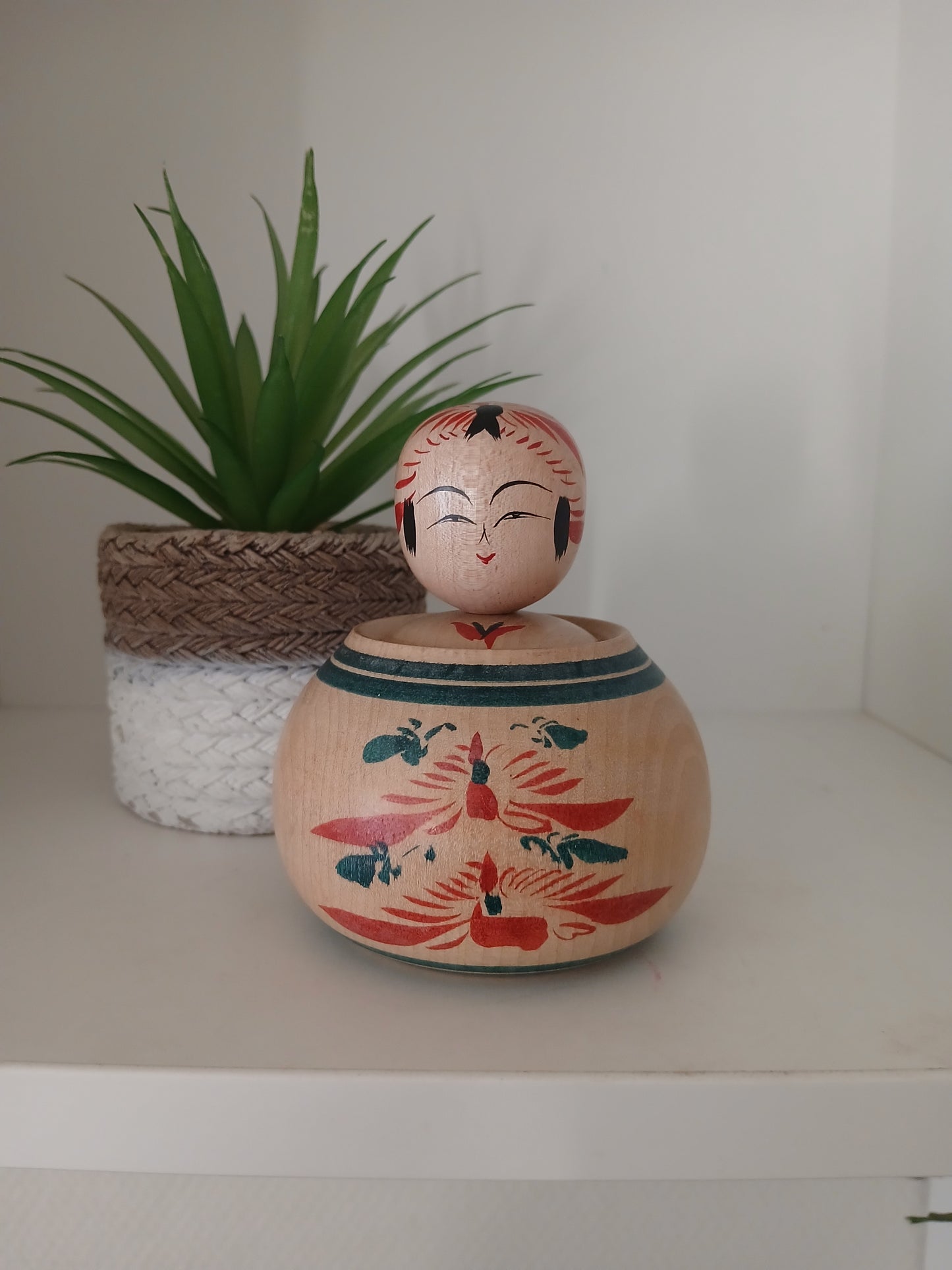 Vintage traditional Ejiko Kokeshi by Masahiro Sato (1938-)