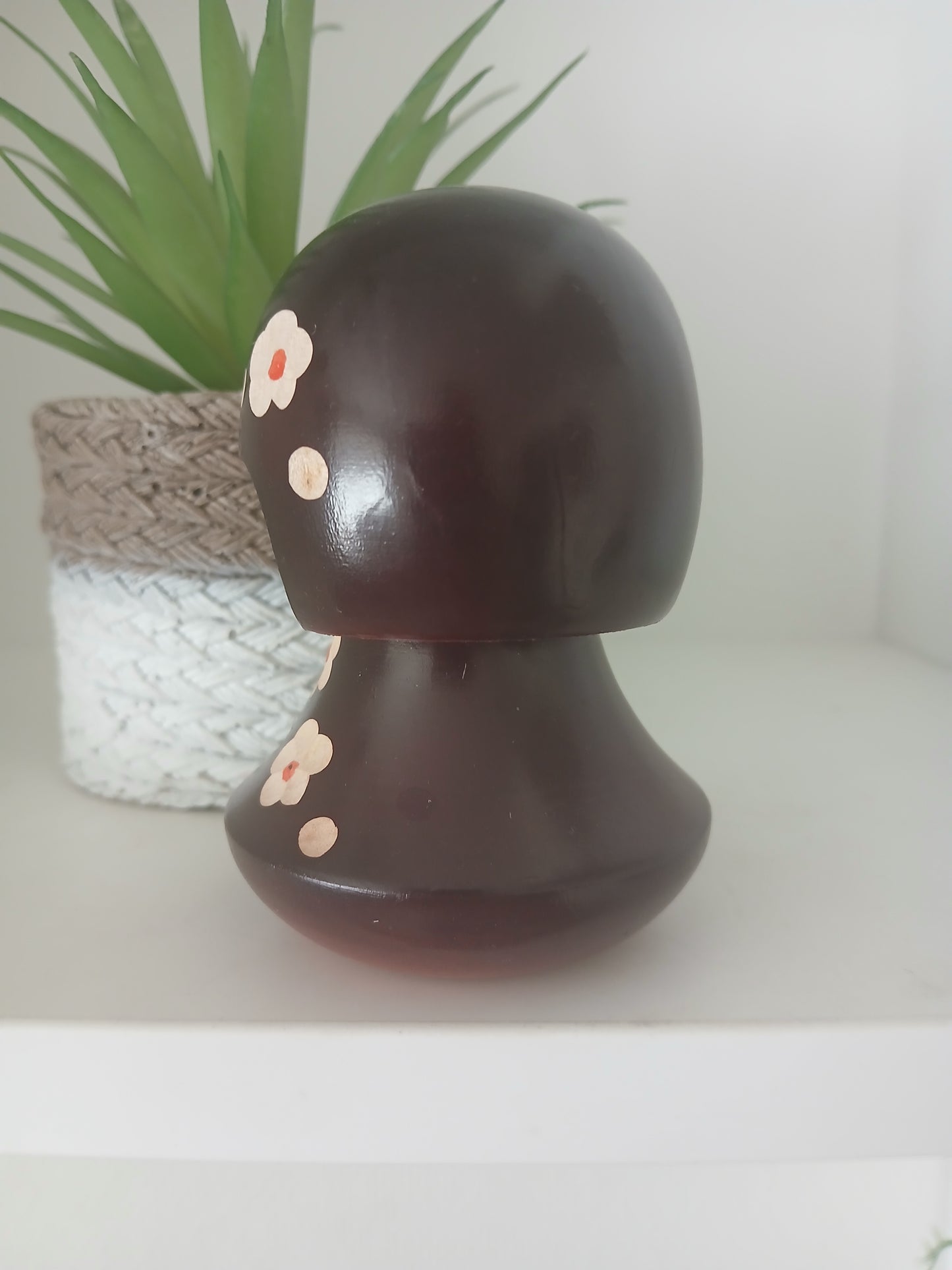 Rare Vintage creative kokeshi by Aoki Ryoka (1931-)