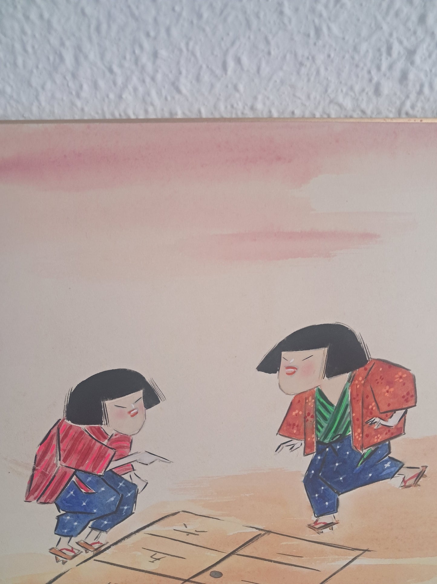 Rare Vintage painting by Prime minister award winner Takahashi Hajime (1918-2002)