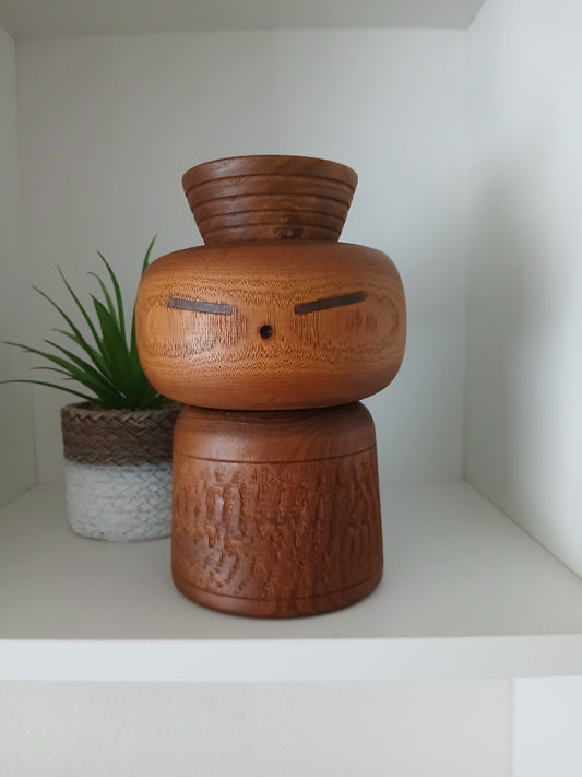 Rare Vintage Creative Kokeshi By Sanpei Yamanaka (1926-2012)