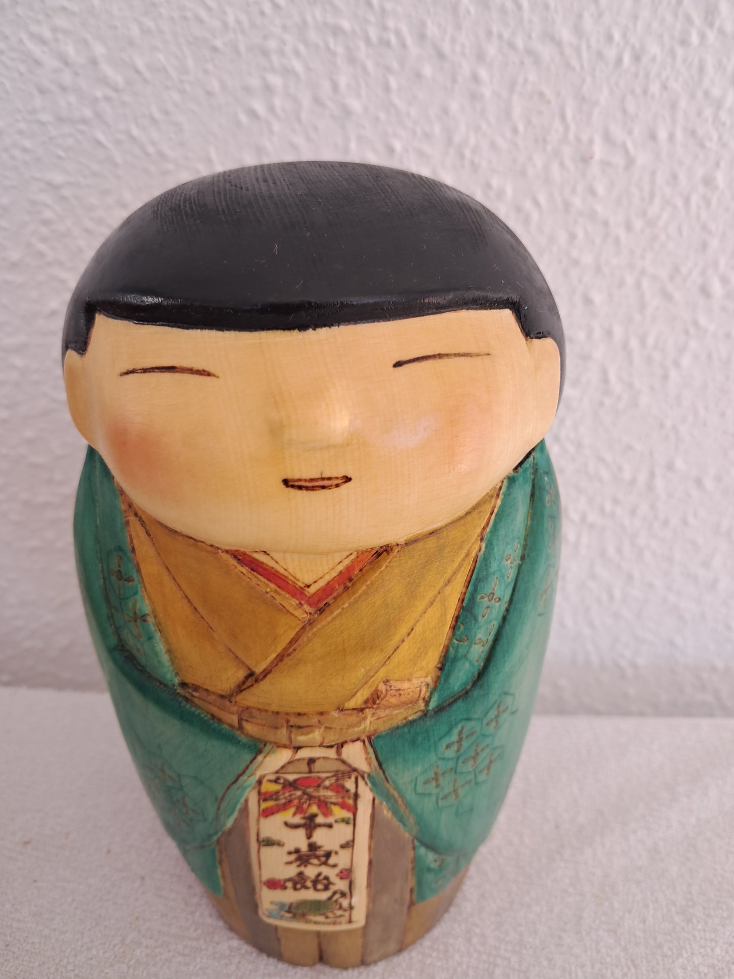 Exclusive Kokeshi made by Yuko Yamazaki (1956-)