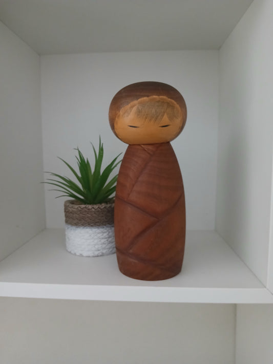 Rare Vintage Creative Kokeshi By Watanabe Masao (1917-2007)