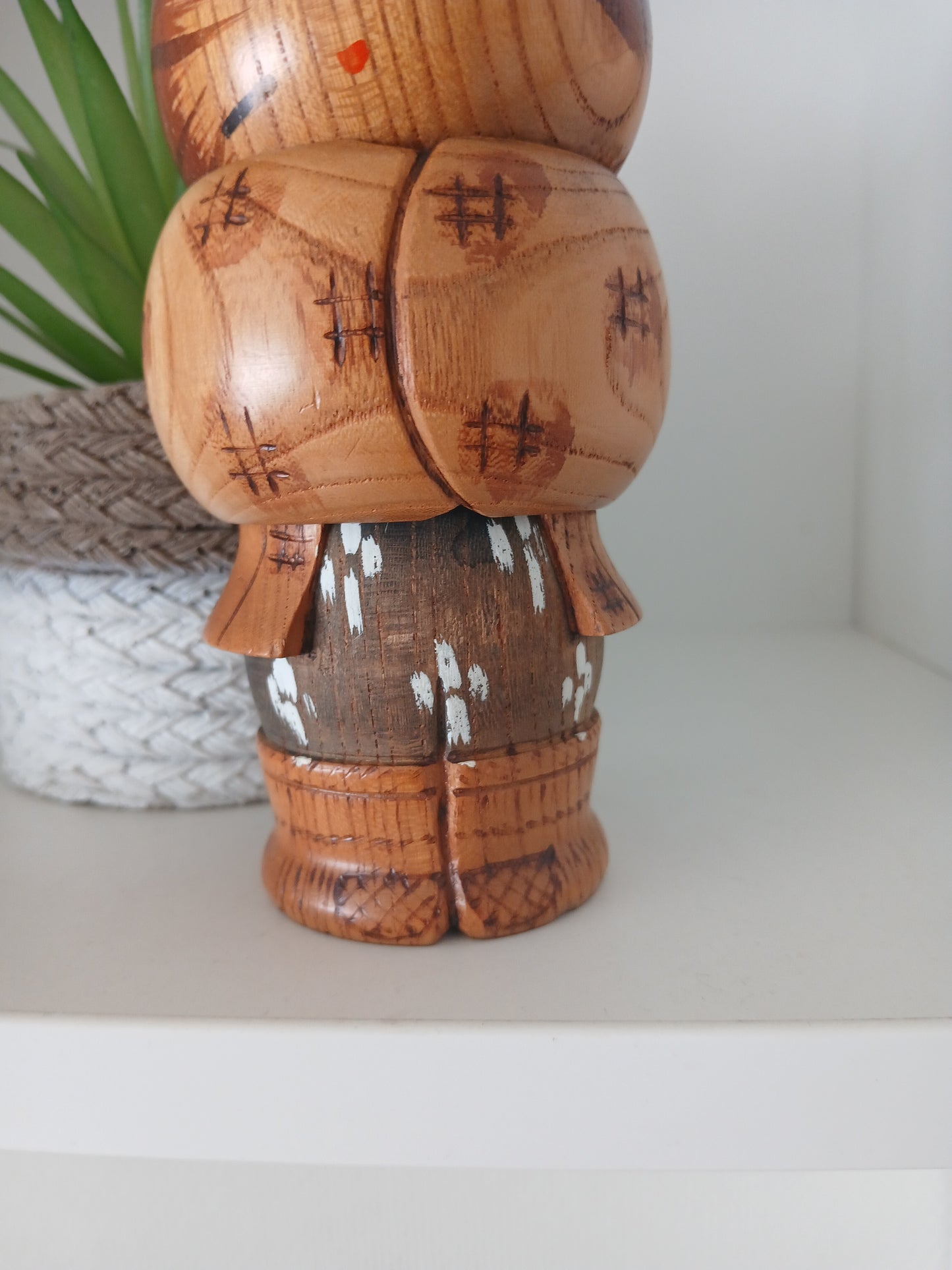 Rare Vintage Sosaku Kokeshi by Aoki Ryoka (1931-) 