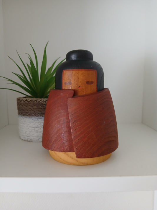 Rare Vintage Creative Kokeshi By Sanpei Yamanaka (1926-2012)