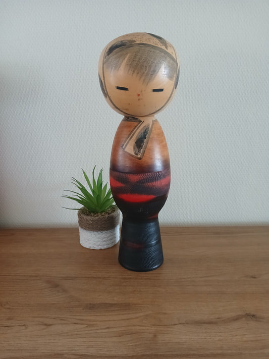 Vintage creative kokeshi by Masao Watanabe (1917-2007)