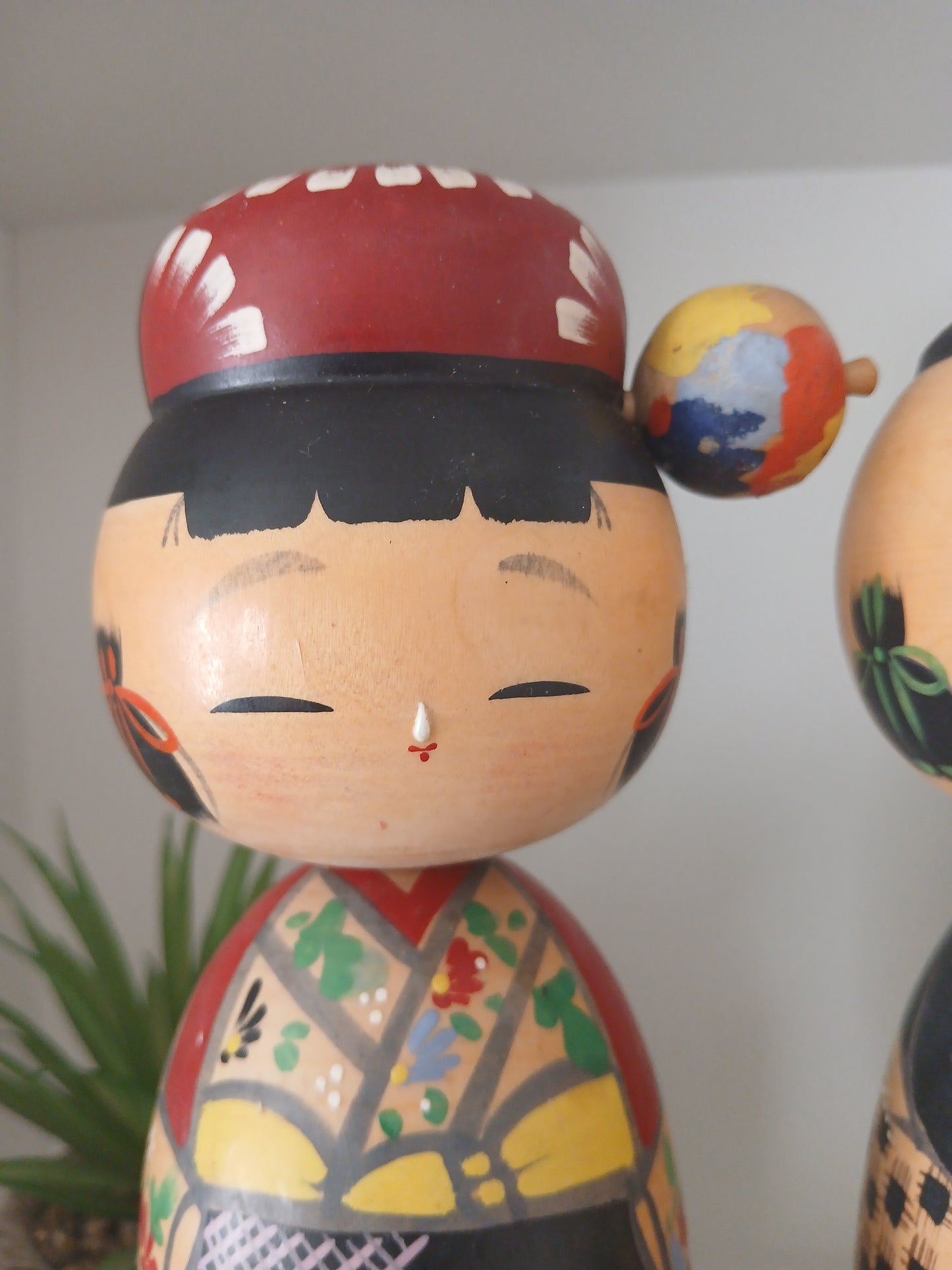 Vintage set of Donko kokeshi