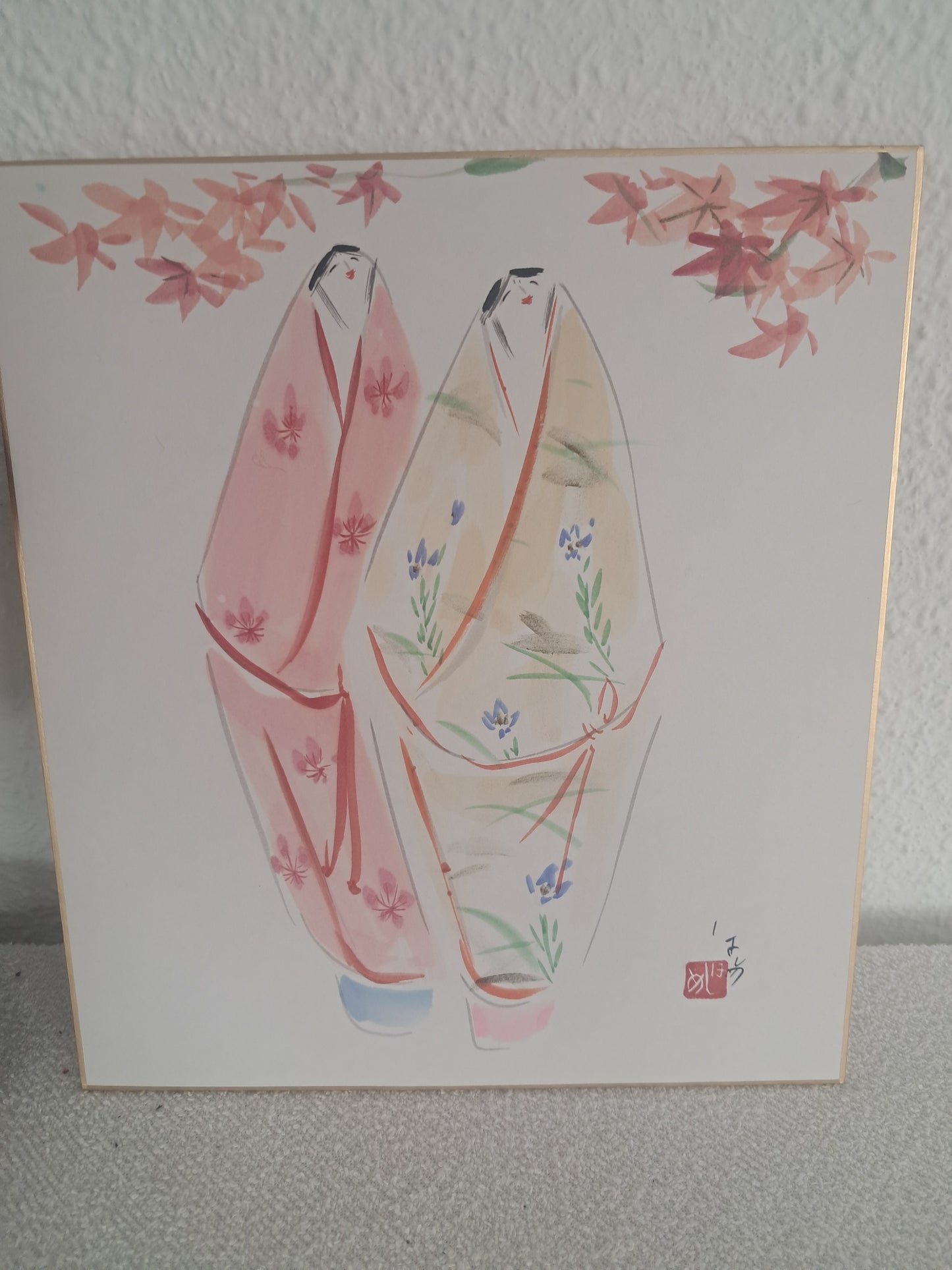 Rare Vintage painting by Prime minister award winner Takahashi Hajime (1918-2002)