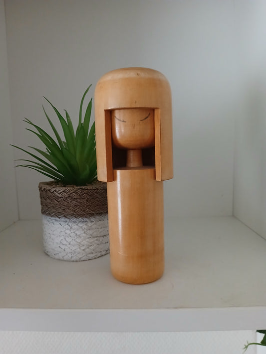Rare Vintage Sosaku Kokeshi by Tanaka Harumasa (1916-1966)