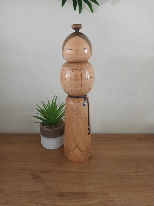 Rare Vintage Creative Kokeshi By Sadao Kishi (1932-1998)- 35cm