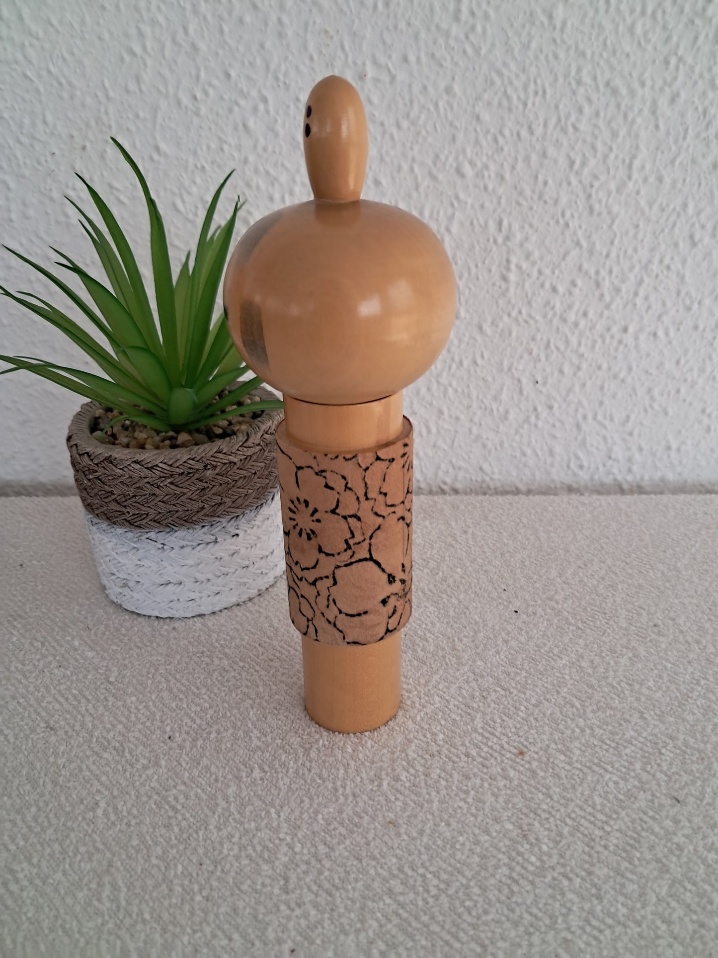 Vintage Sosaku Kokeshi by Eiko Shibata (1924-)