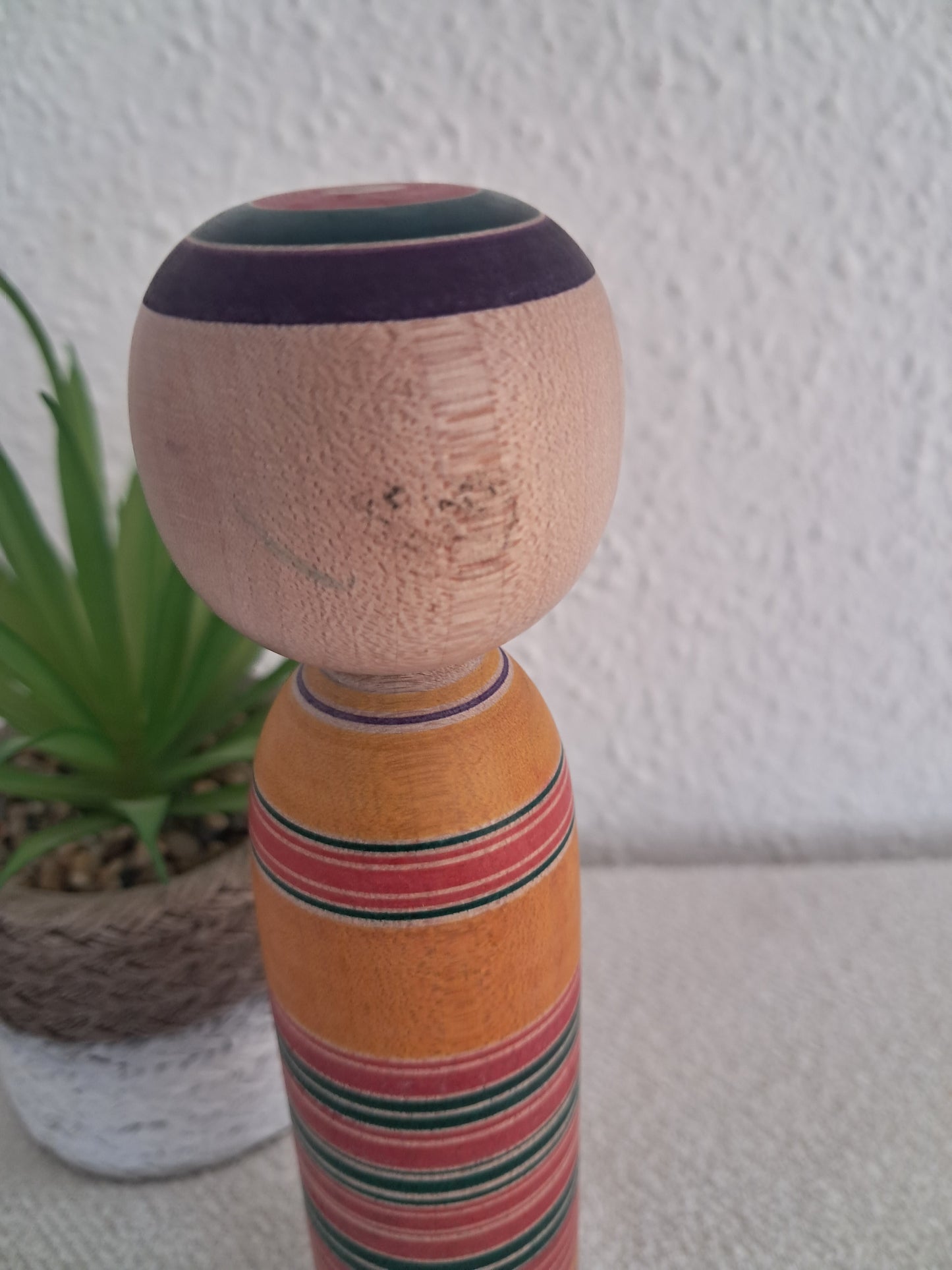 Beautiful Yajiro kokeshi by Sato Seiko（1947～）