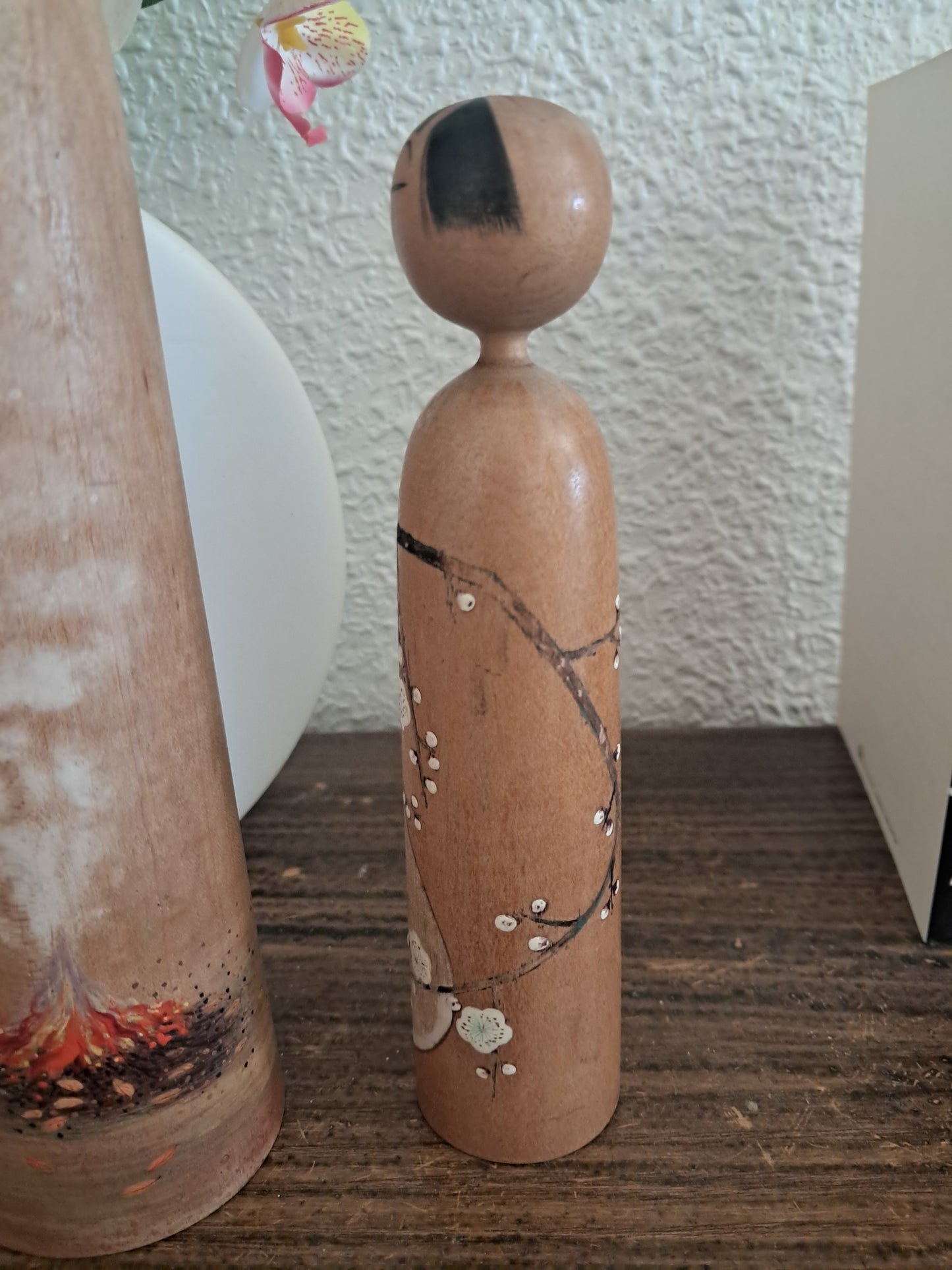 Exclusive 2 vintage Kijiyama kokeshi by Takano Yohachi (1907-1994)