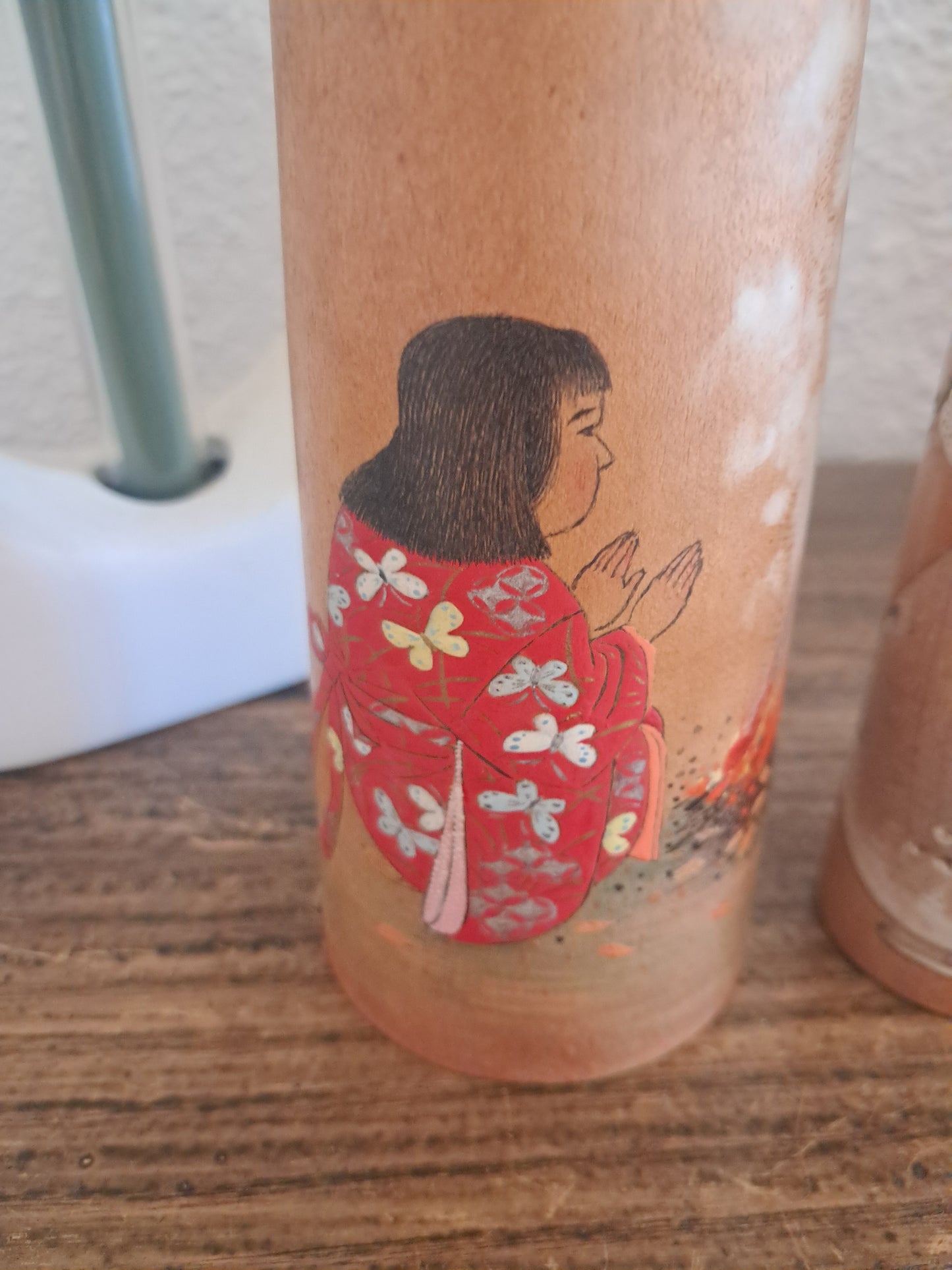 Exclusive 2 vintage Kijiyama kokeshi by Takano Yohachi (1907-1994)