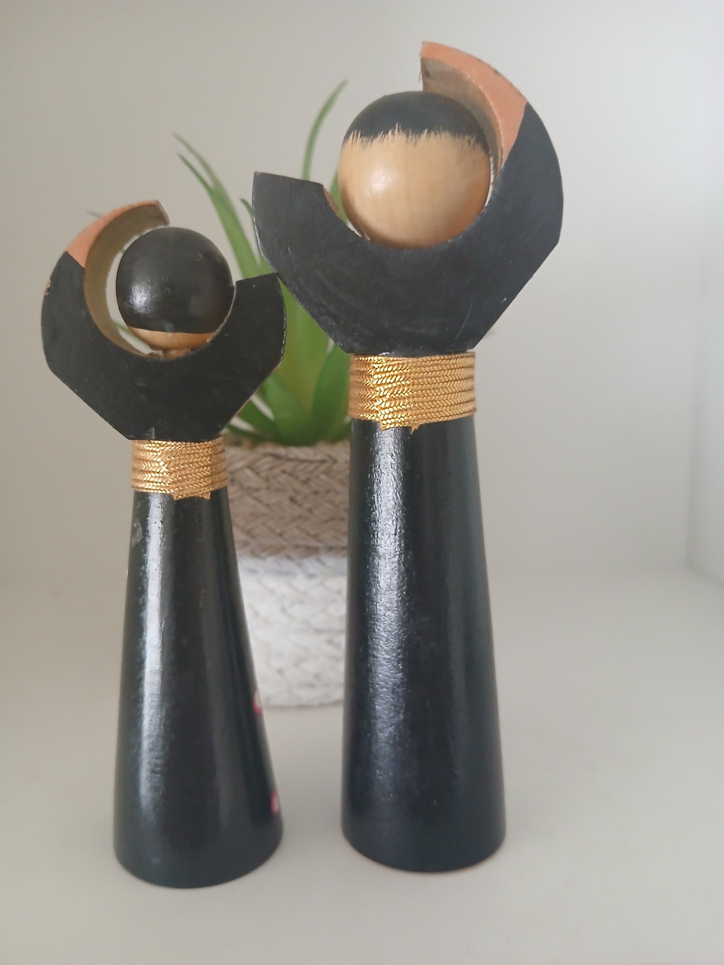 Lovely set creative kokeshi - Mother and child