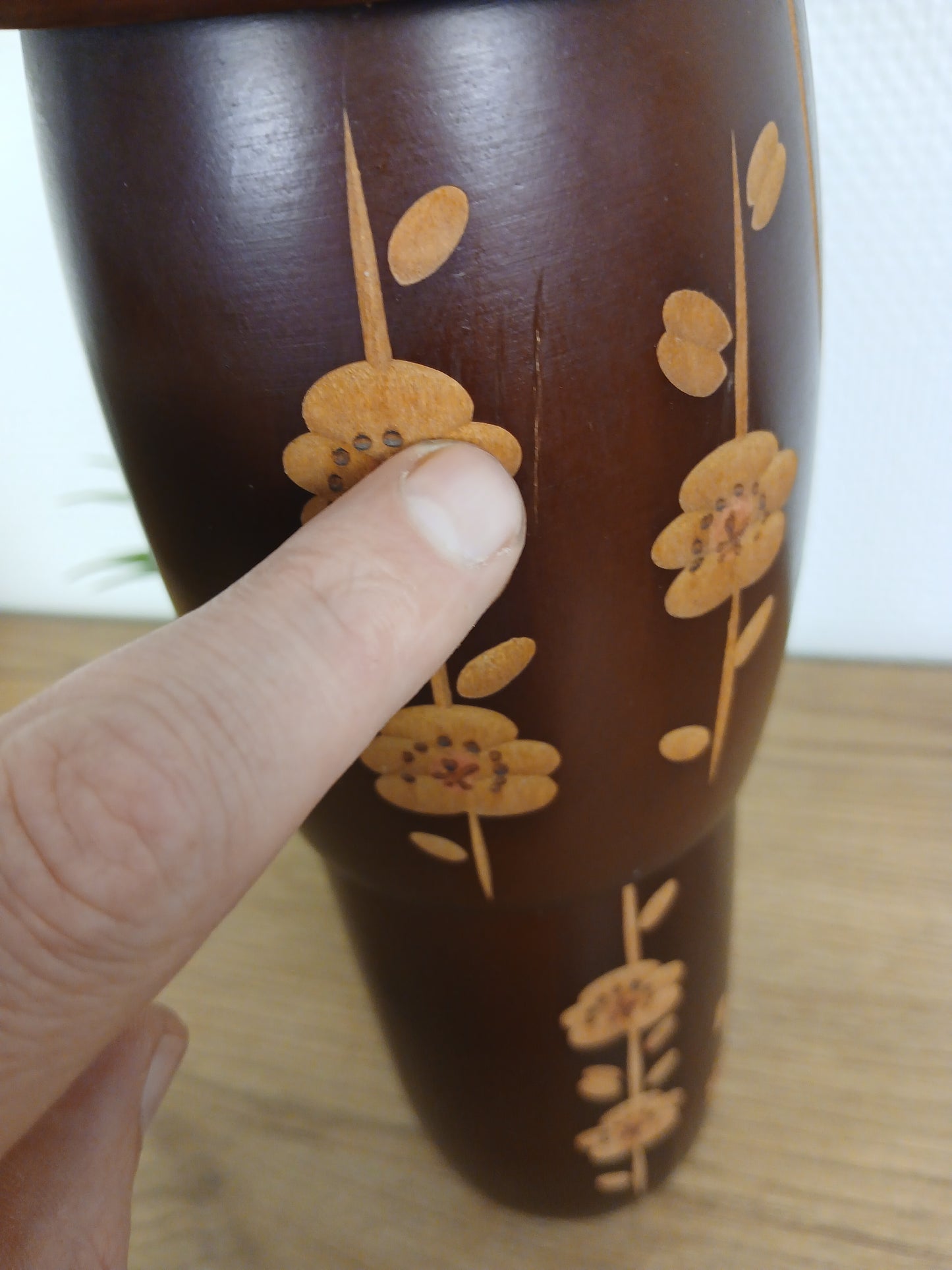 Large Vintage Creative kokeshi by Hajime Miyashita(1940-)- 38,5cm