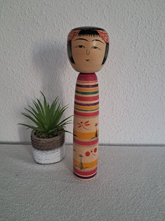 Vintage Traditional Tsuchiyu kokeshi by Abe Ichiro（1925-2000)