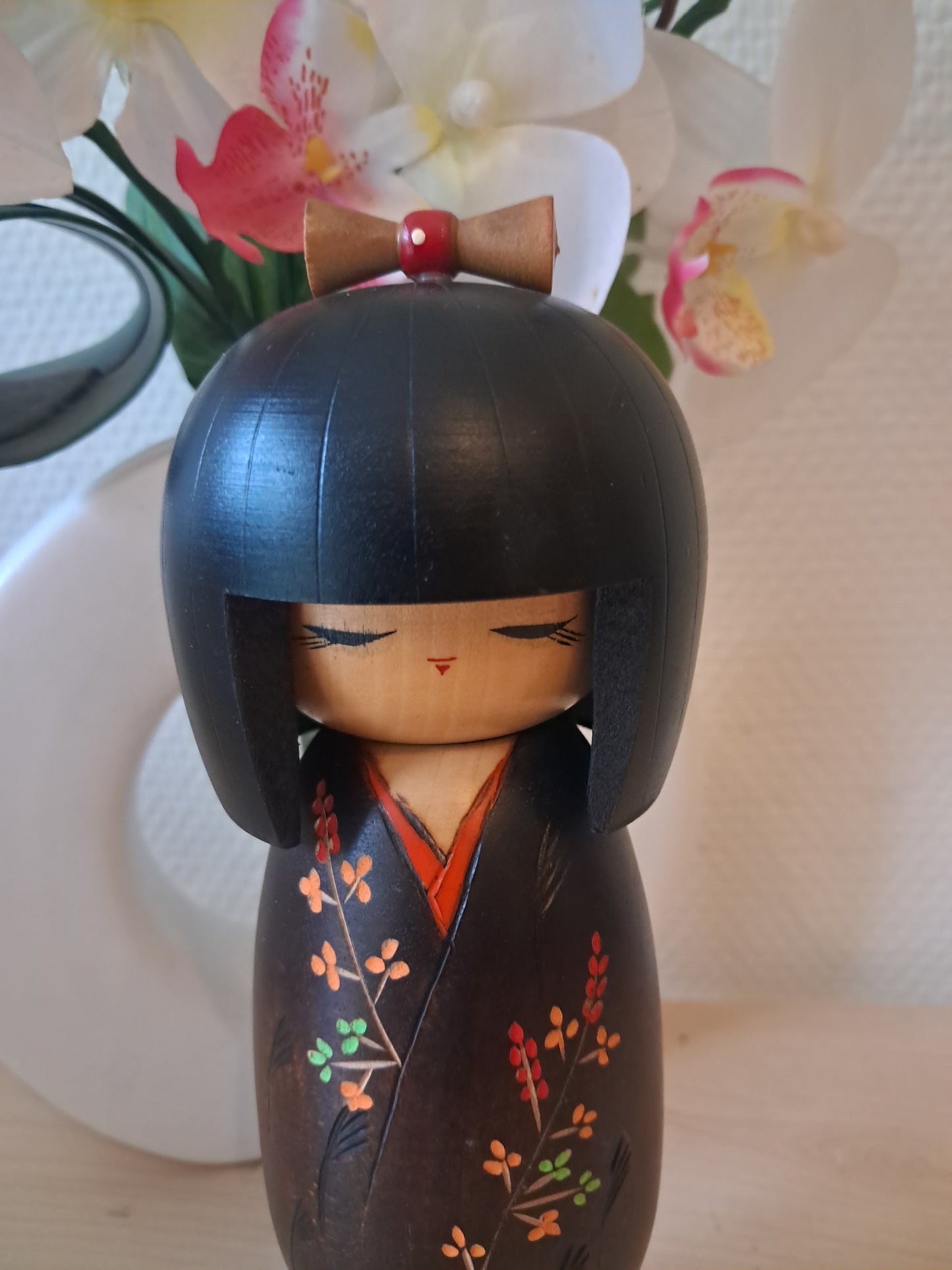 Vintage Sosaku kokeshi by Kishi Sadao (1932-1998)