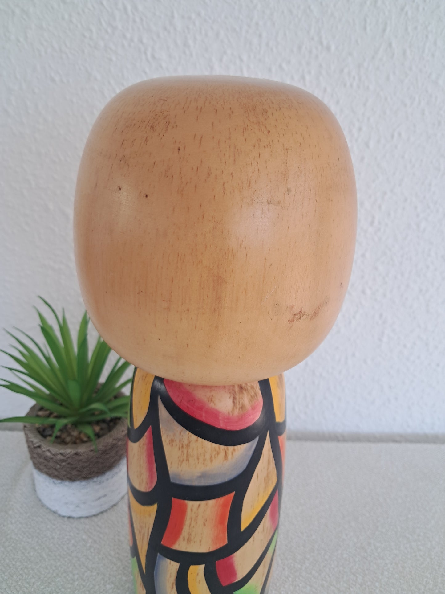 Exclusive BIG Sosaku kokeshi made by Yuji Kwase (1938-)