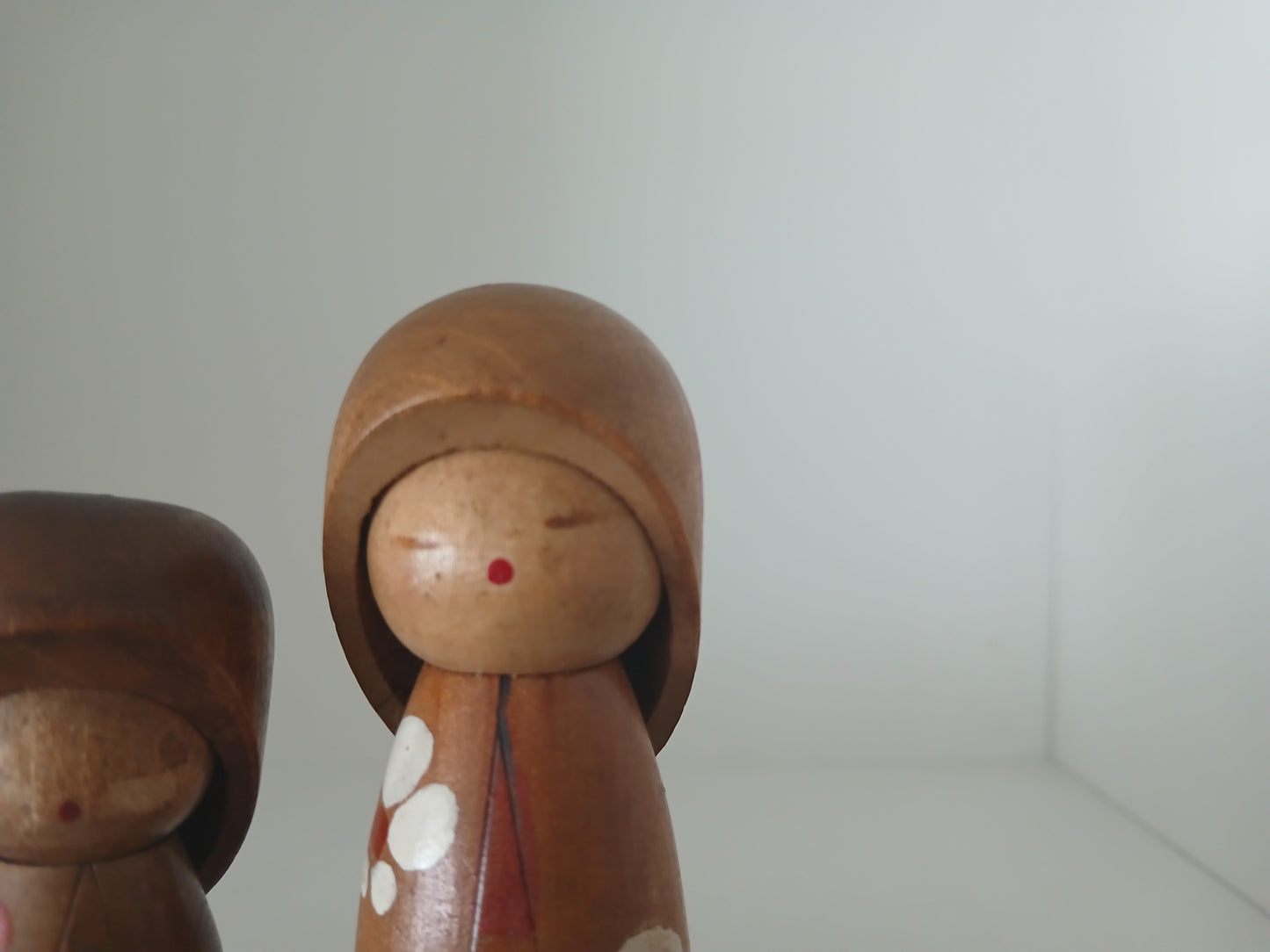 Vintage set off creative kokeshi by Masashi Takeda (1930-2015)