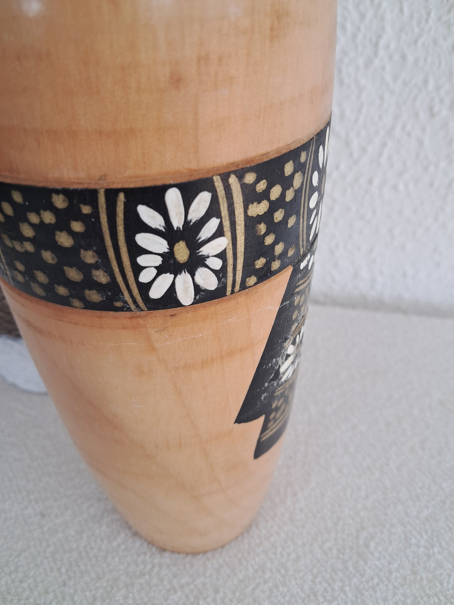 Rare big creative Kokeshi made by Ishida Kanji