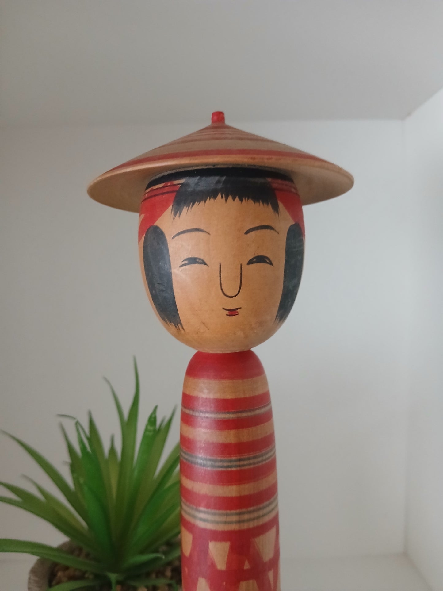 Vintage traditional Tsuchiyu kokeshi by Abe Katsuhide (1924-2000)