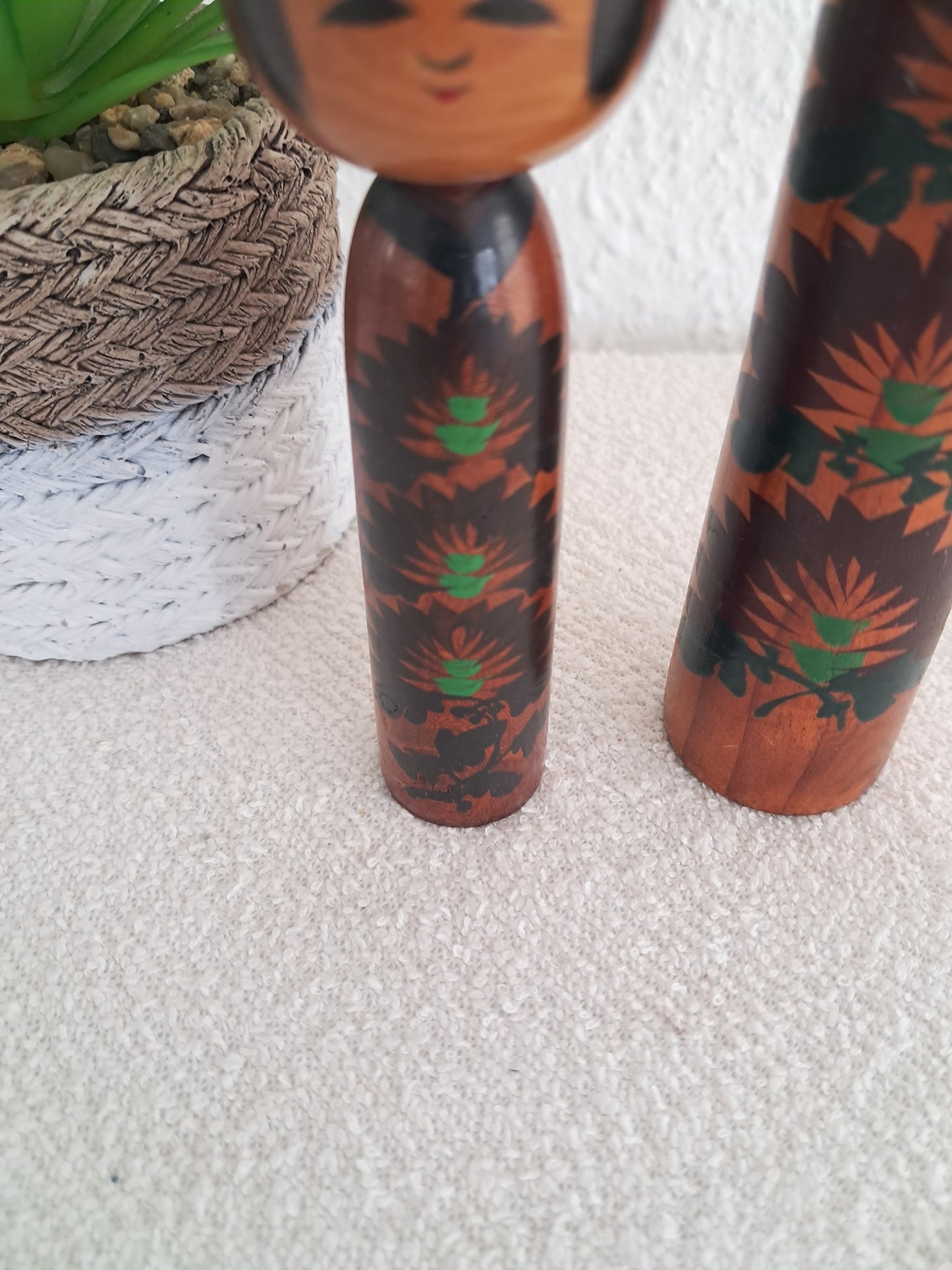 Set off two Rare Vintage Creative Kokeshi by Hitokura Masamkido