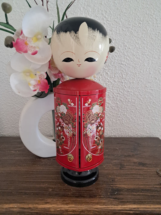 Vintage Creative three sided mirror kokeshi