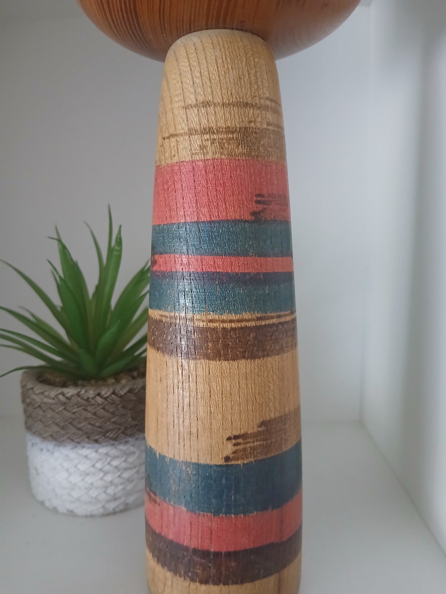 Big vintage creative kokeshi made by Sanpei Yamanaka (1926-2012)