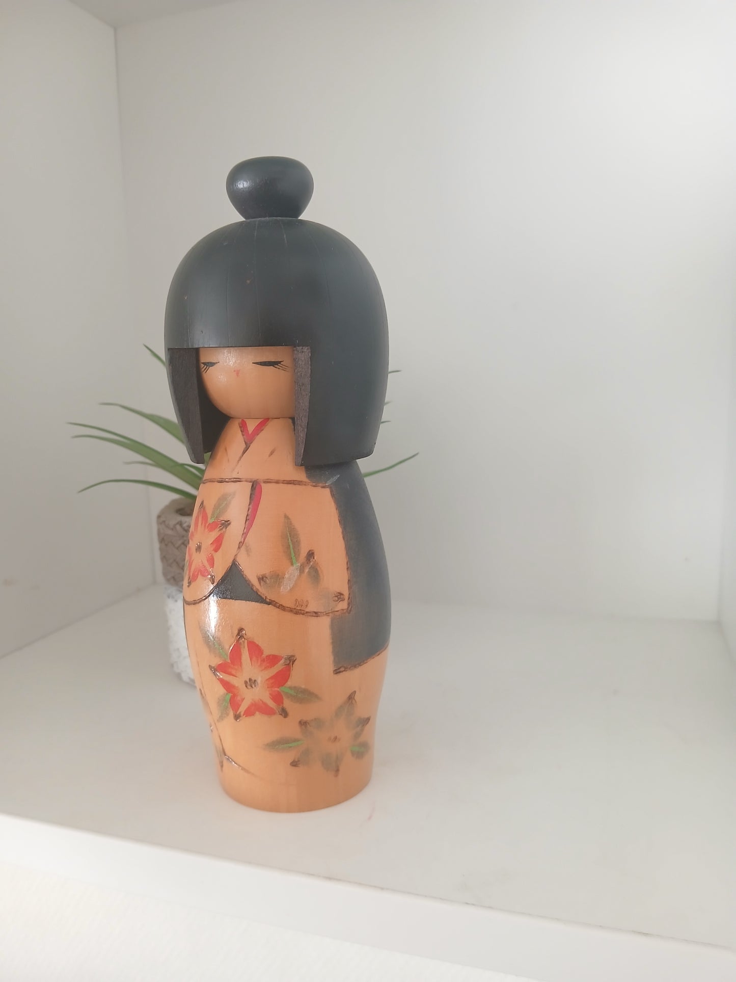 Vintage creative kokeshi by Kishi Sadao (1932-1998)