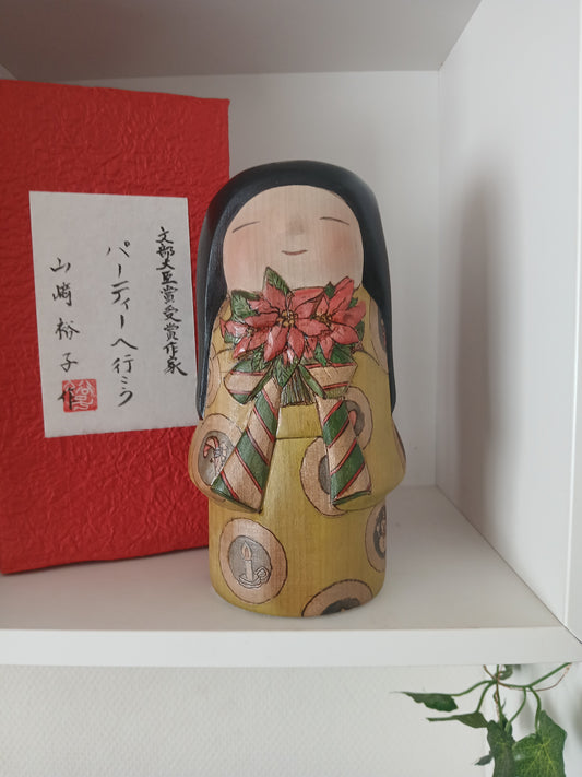 Exclusive creative kokeshi by Yuko Yamazaki - Christmas serie 2025