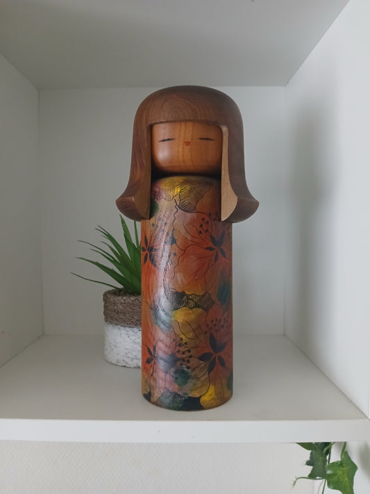 Exclusive Vintage Sosaku Kokeshi by Kato Masami (1925-)