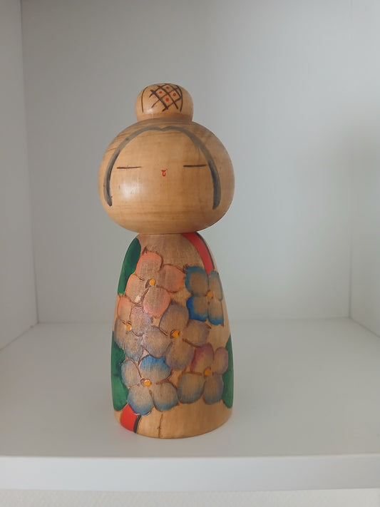 Rare Vintage Creative Kokeshi By Yuji Kawase (1938-)