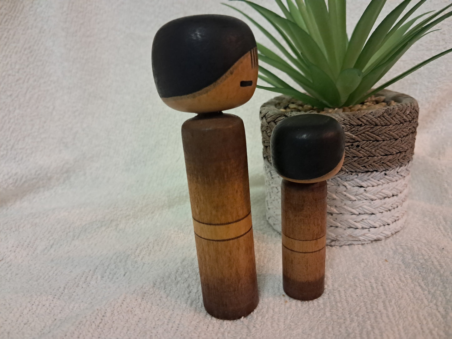 Rare Vintage set creative kokeshi by Hideo Ishihara (1925-1999)