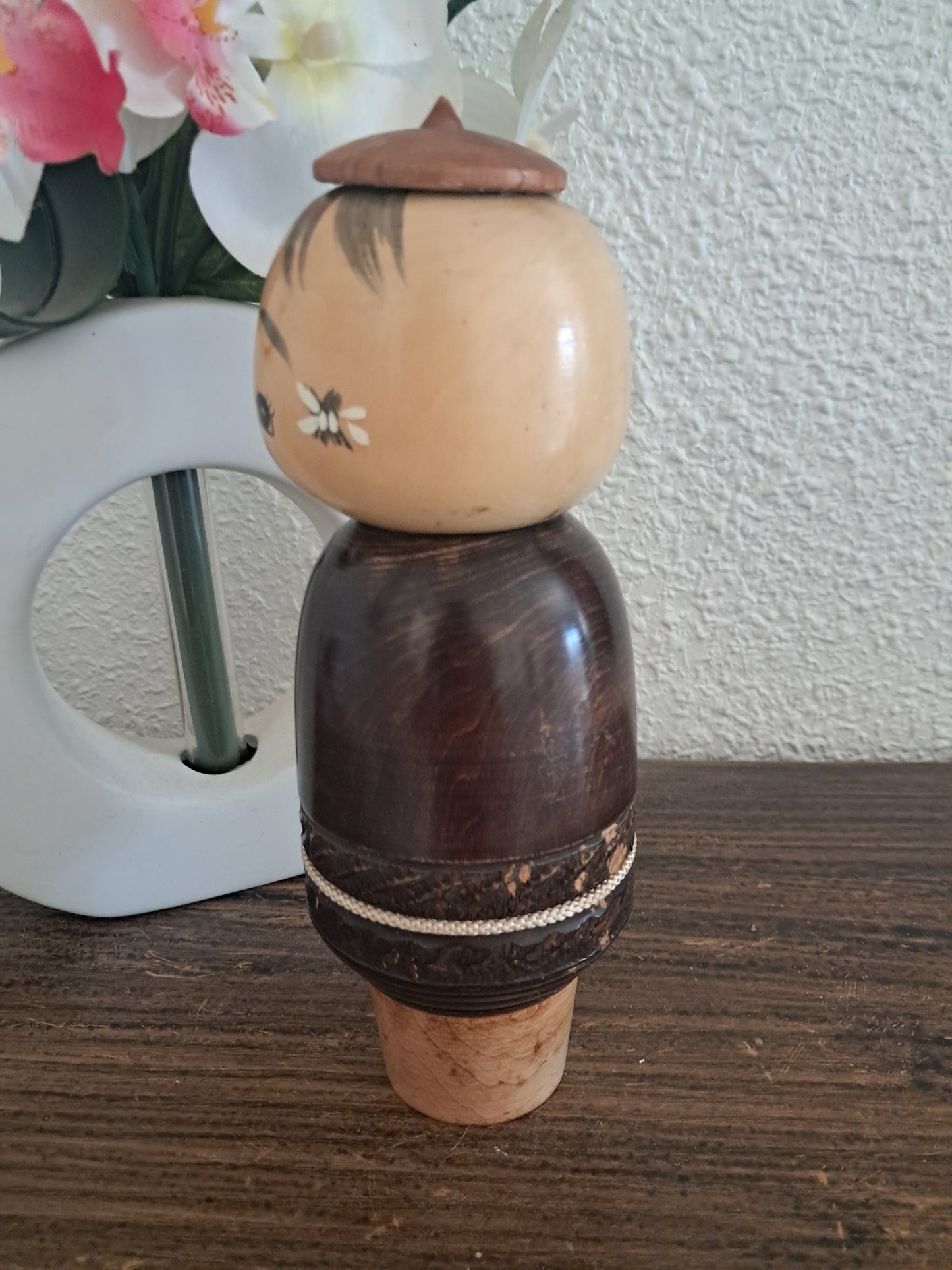 Rare vintage creative kokeshi made by Takahashi Tatsuro