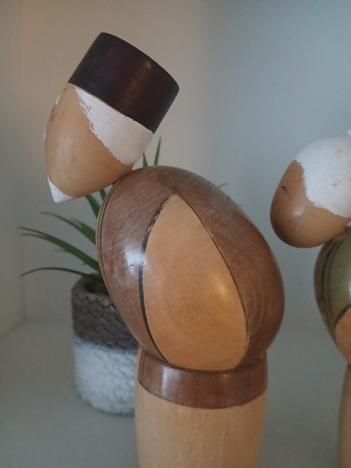 Vintage set Sosaku Kokeshi of elderly couple