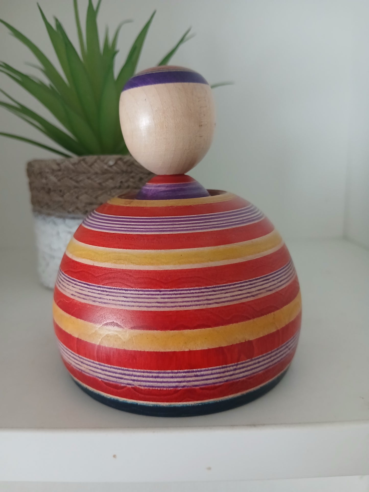 Vintage Ejiko kokeshi by Kamata Bunichi