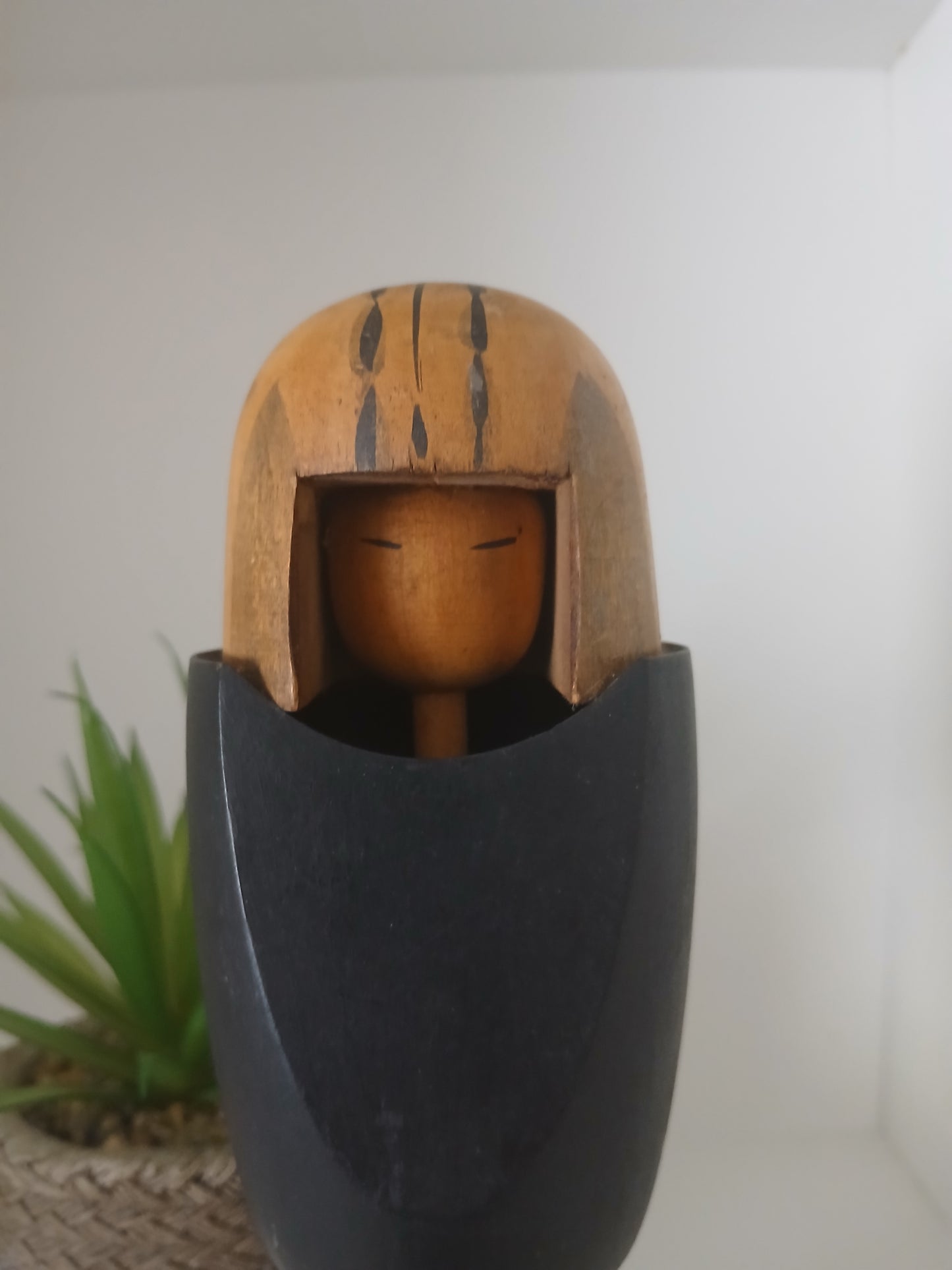 Rare Vintage Creative Kokeshi by renowned artisan Ikuyoshi Yokozuka