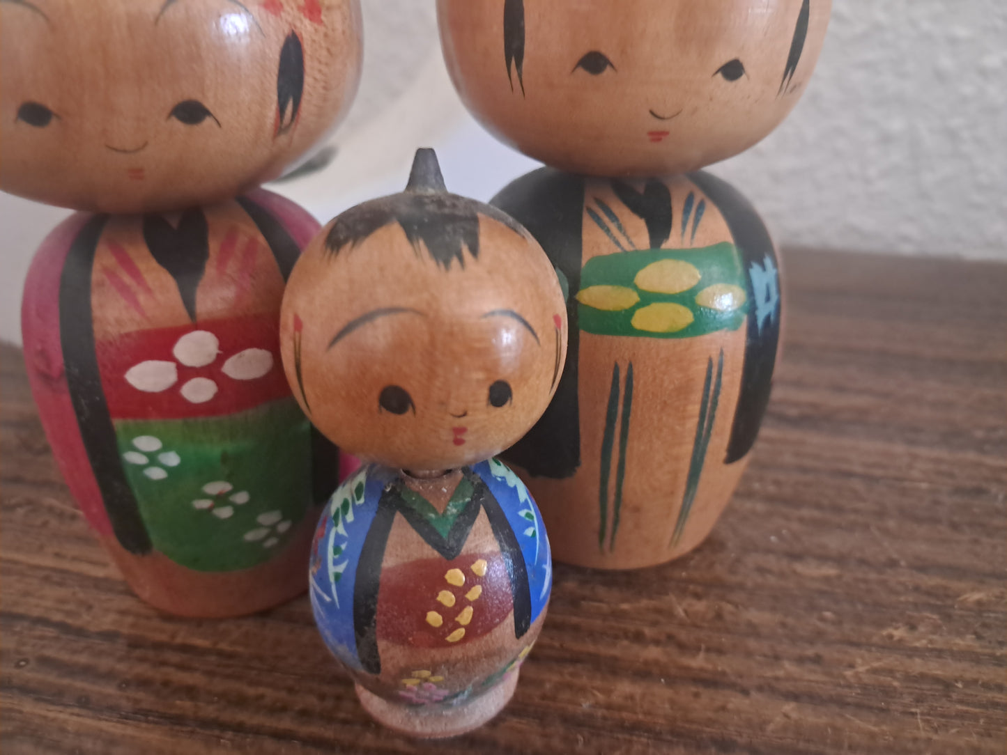 Vintage set Donko kokeshi