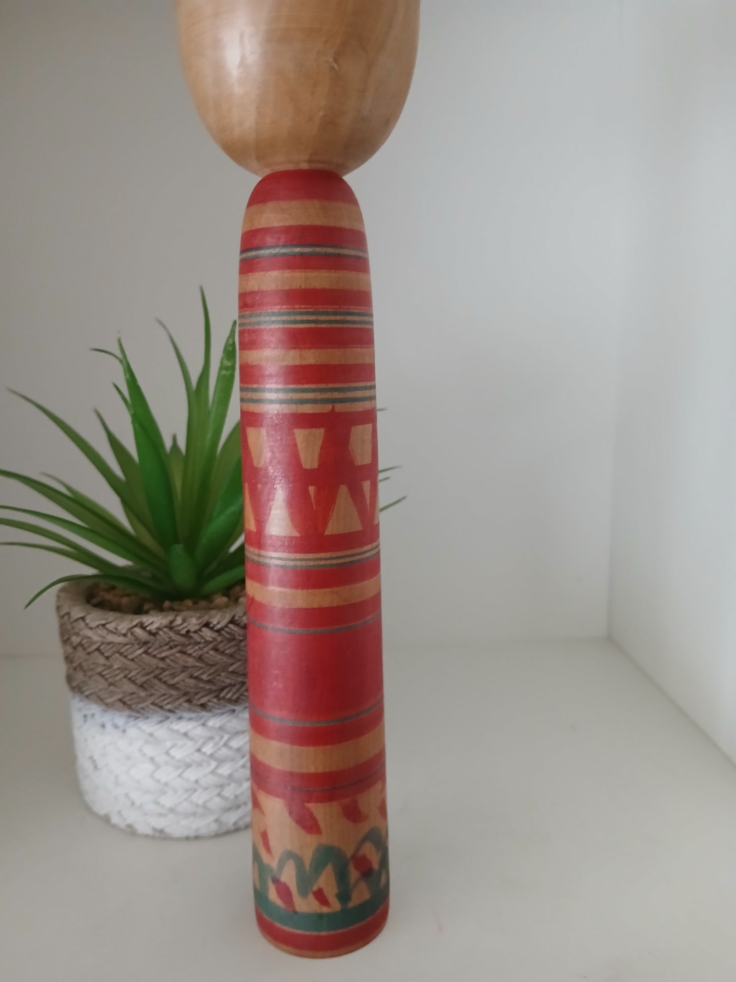 Vintage traditional Tsuchiyu kokeshi by Abe Katsuhide (1924-2000)